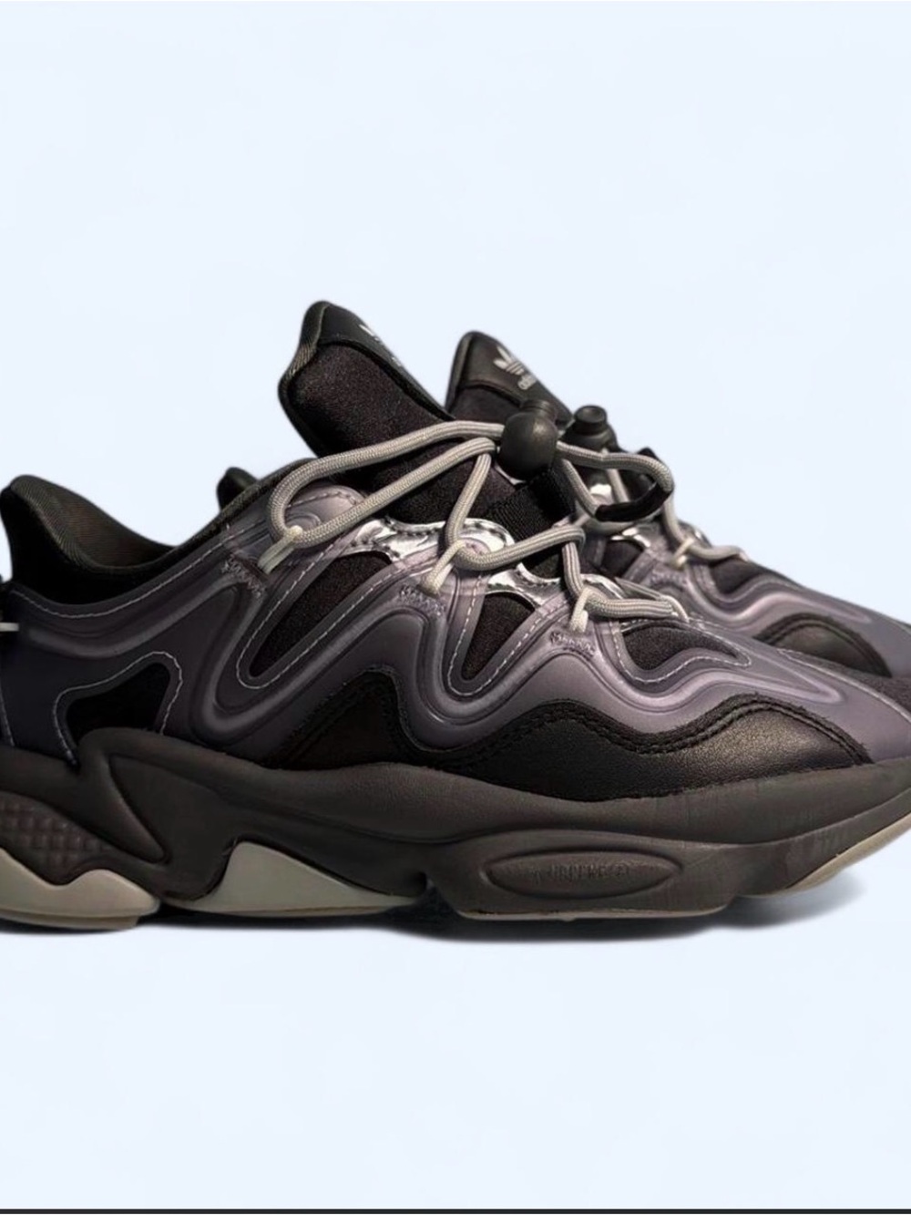 adidas Men's Black and Gray Wave Runner Sneakers